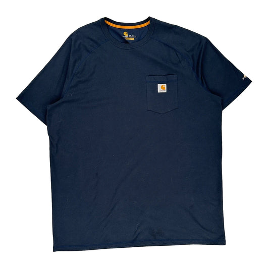 Carhartt T-Shirt - 2XL Blue Cotton