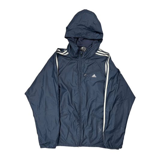 Adidas Windbreaker - XL Navy Polyester