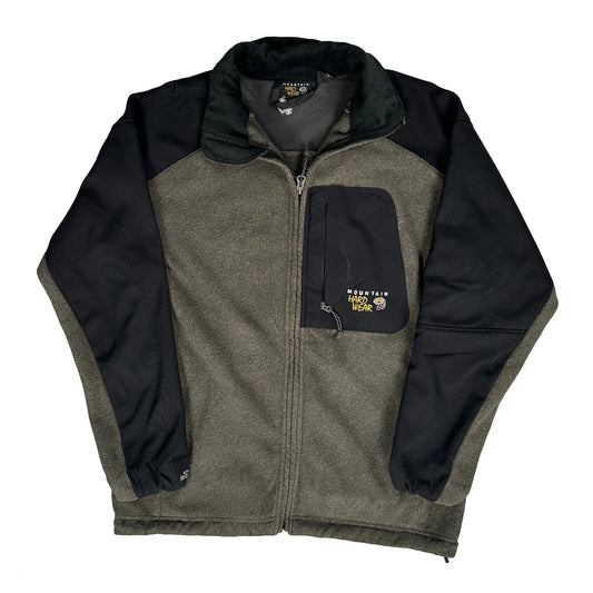 Vintage Mountain Hard Wear Fleece Jacket - Large Grey Polyester