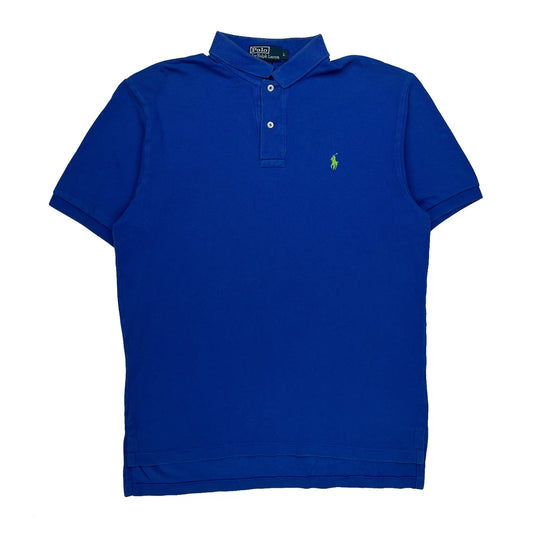 Vintage Polo By Ralph Lauren Polo Shirt - Large Blue Cotton