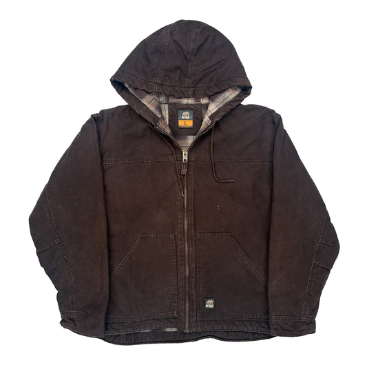 Vintage Berne Jacket - Large Brown Cotton