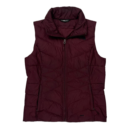 Vintage The North Face Gilet - Medium Burgundy Polyester