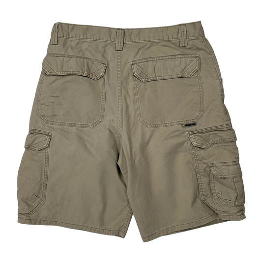 Vintage Silver Tab Levis Cargo Shorts - 32W 10L Beige Cotton