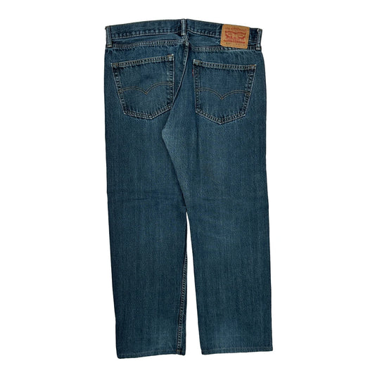 505 Levis Jeans - 36W 29L Blue Cotton