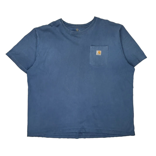 Carhartt T-Shirt - 2XL Blue Cotton