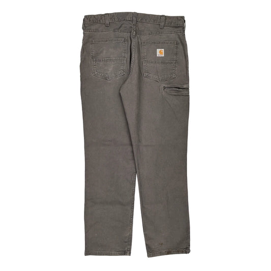 Carhartt Carpenter Trousers - 34W 32L Grey Cotton