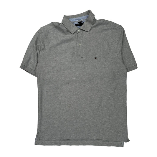Tommy Hilfiger Polo Shirt - XL Grey Cotton