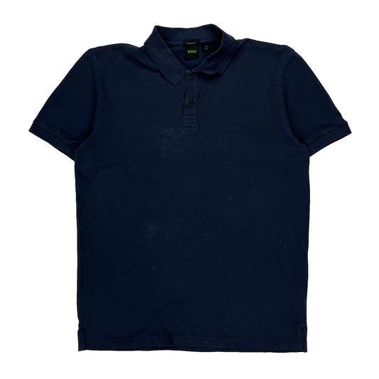 Boss Polo Shirt - Large Navy Cotton