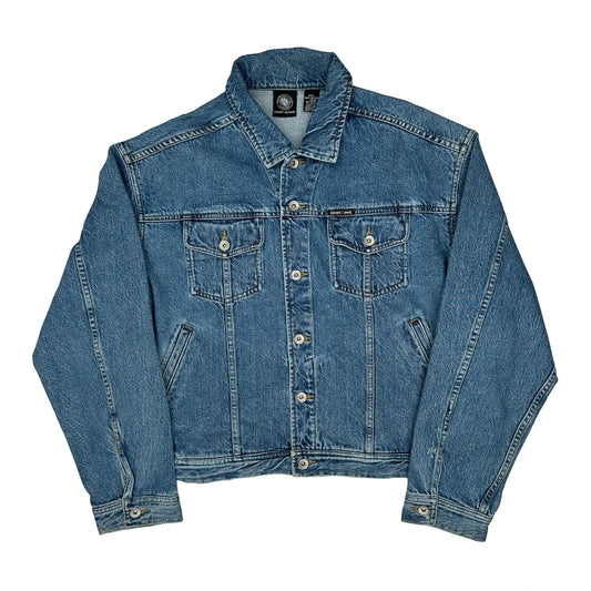 Dkny Denim Jacket - 2XL Blue Cotton