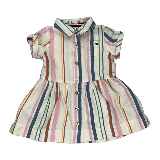 Age 6-9 Months Tommy Hilfiger Striped Dress - 3XS Multicoloured Cotton