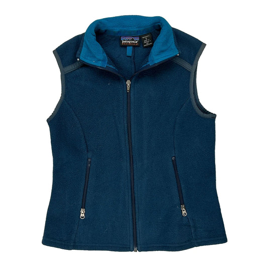 Patagonia Fleece Gilet - Small Blue Polyester