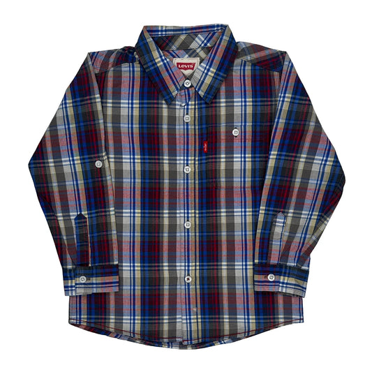 Vintage Age 5-6 Levis Checked Shirt - Small Multicoloured Cotton