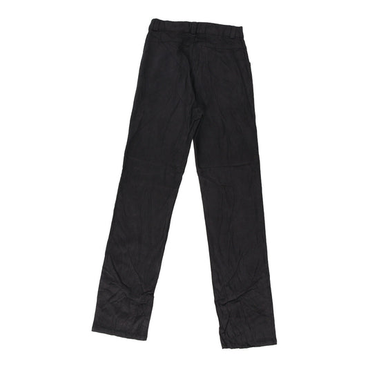 Vintage Unbranded Trousers - 26W UK 6 Black Viscose Blend