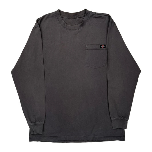 Dickies Long Sleeve T-Shirt - Medium Grey Cotton