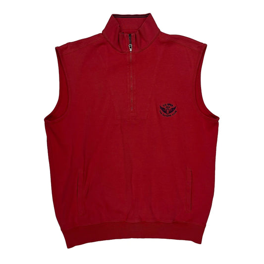 Vintage U.S. Open Polo By Ralph Lauren Sweater Vest - Medium Red Cotton