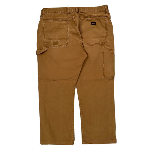 Vintage Dickies Carpenter Trousers - 36W 27L Brown Cotton
