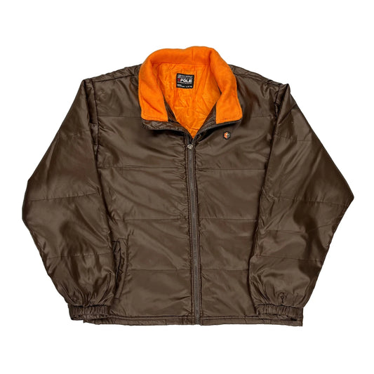 Southpole Spellout Puffer - Large Brown Polyester