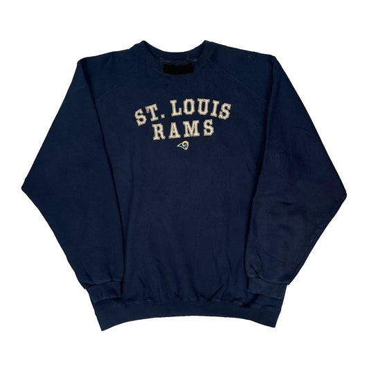 Vintage St. Louis Rams Nfl Sweatshirt - XL Navy Cotton
