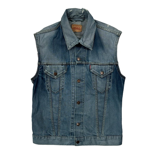 Levis Denim Gilet - Medium Blue Denim