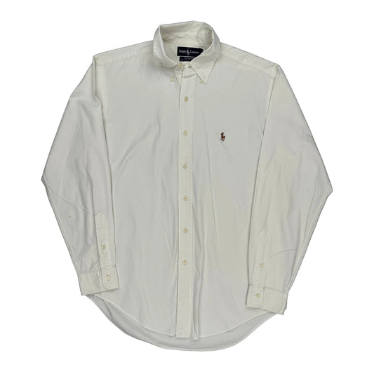 Yarmouth Ralph Lauren Shirt - Medium White Cotton