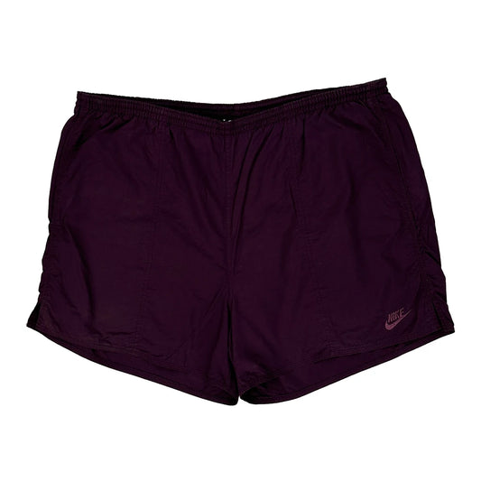 Nike Sport Shorts - Large Purple Nylon