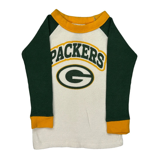Age 2 Packers N.F.L. Team Apparel Long Sleeve T-Shirt - XS White Cotton Blend