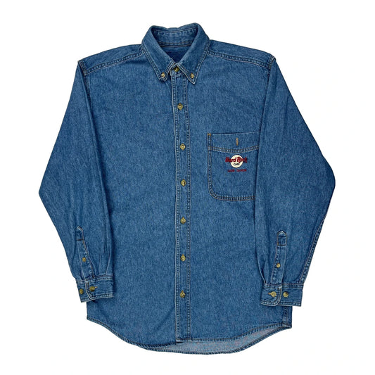 Hard Rock Cafe Hard Rock Cafe Denim Shirt - Small Blue Cotton