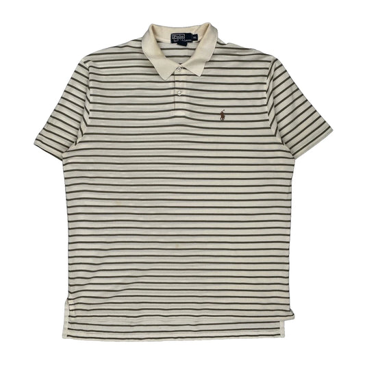 Polo By Ralph Lauren Striped Polo Shirt - XL Green Cotton