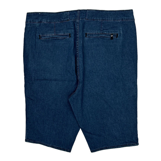 True Religion Denim Shorts - 40W 11L Blue Cotton