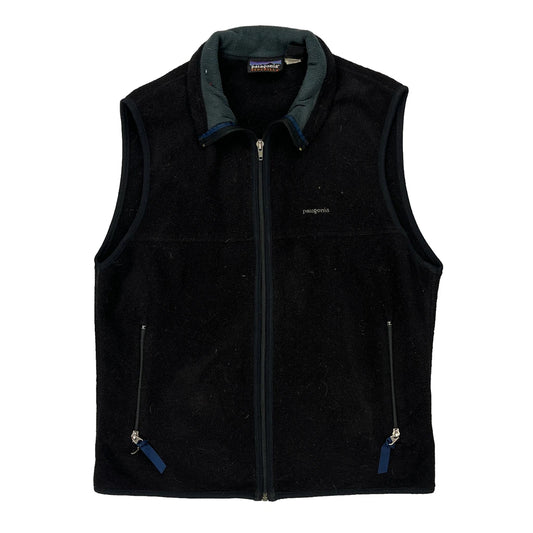 Synchilla Patagonia Fleece Gilet - Medium Black Polyester