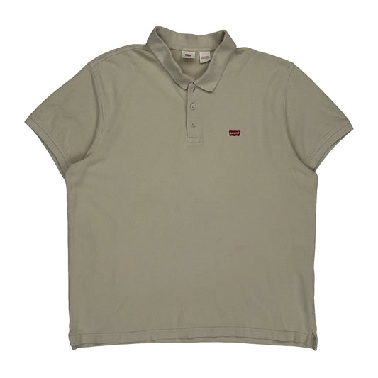 Levis Polo Shirt - XL Beige Cotton