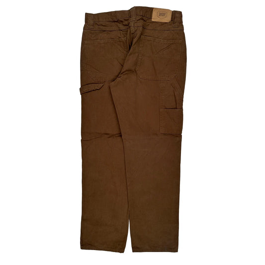 Berkley Jensen Carpenter Trousers - 32W 31L Brown Cotton