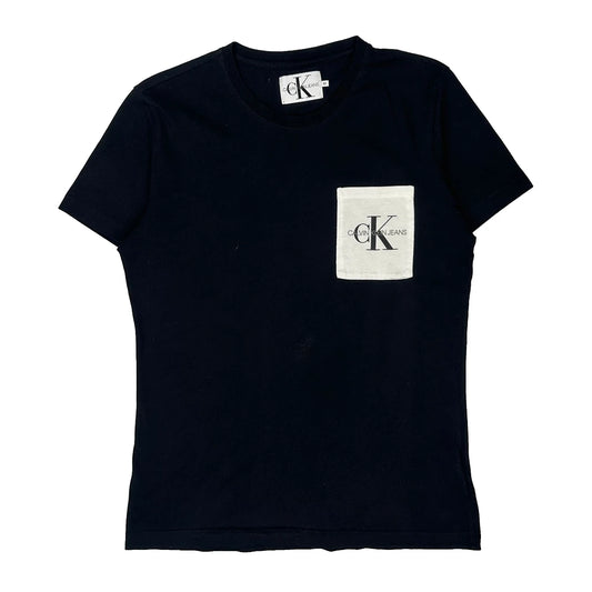 Calvin Klein Jeans T-Shirt - Medium Black Cotton