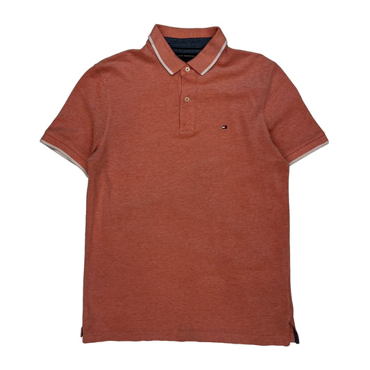 Tommy Hilfiger Polo Shirt - Large Red Cotton