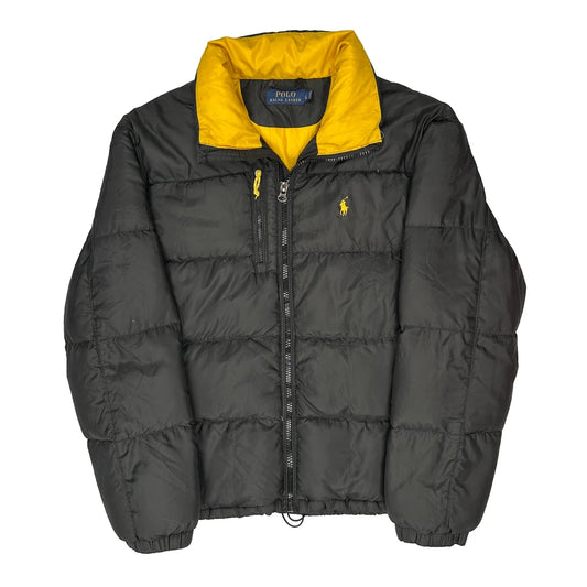 Vintage Polo By Ralph Lauren Puffer - Large Black Polyester