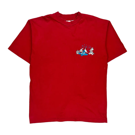 Disney Graphic T-Shirt - XL Red Cotton