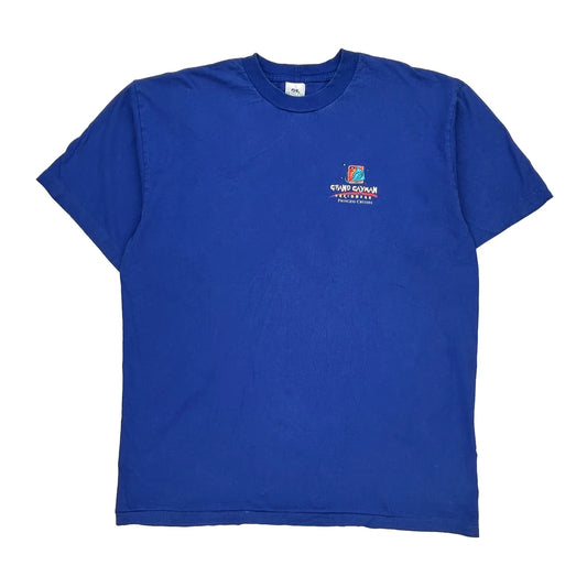 Grand Cayman Princess Single Stitch T-Shirt - 3XL Blue Cotton