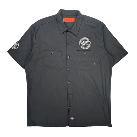 Cigarfest 2017 Dickies Short Sleeve Shirt - XL Black Polyester