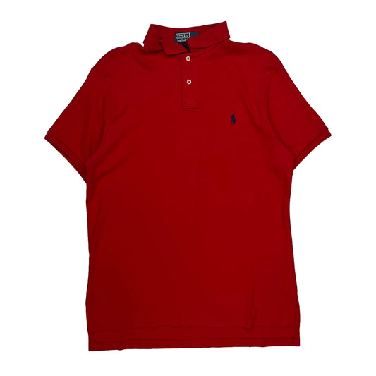 Vintage Polo By Ralph Lauren Polo Shirt - Large Red Cotton