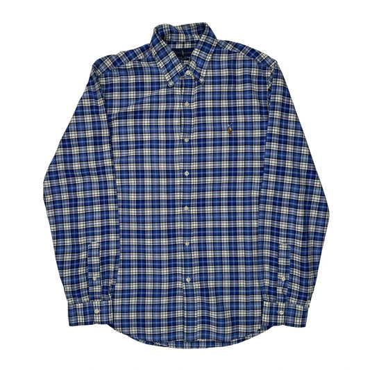 Ralph Lauren Checked Shirt - Large Blue Cotton