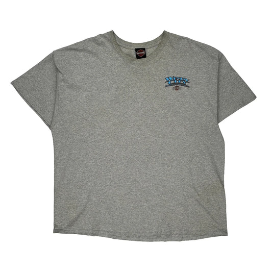 Chicago Harley Davidson Graphic T-Shirt - 3XL Grey Cotton