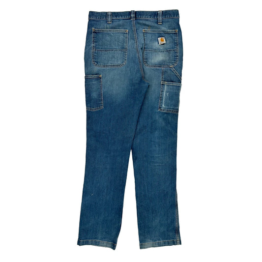 Carhartt Cargo Jeans - 34W 32L Blue Cotton