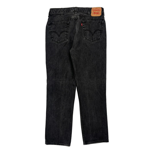 516 Levis Slim Fit Jeans - 34W 31L Black Cotton