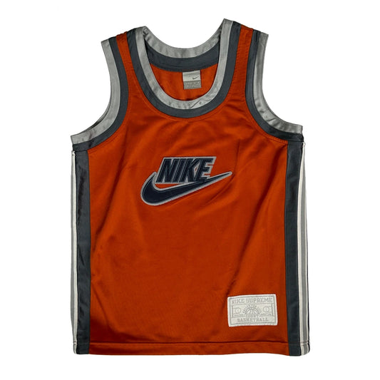 Age 10-12 Nike Supreme Jersey - Medium Orange Polyester