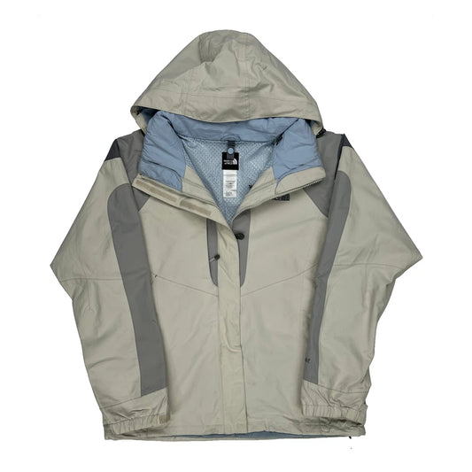 The North Face Waterproof Jacket - Large Beige Nylon