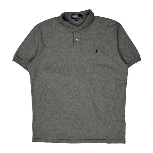 Polo By Ralph Lauren Polo Shirt - Large Grey Cotton