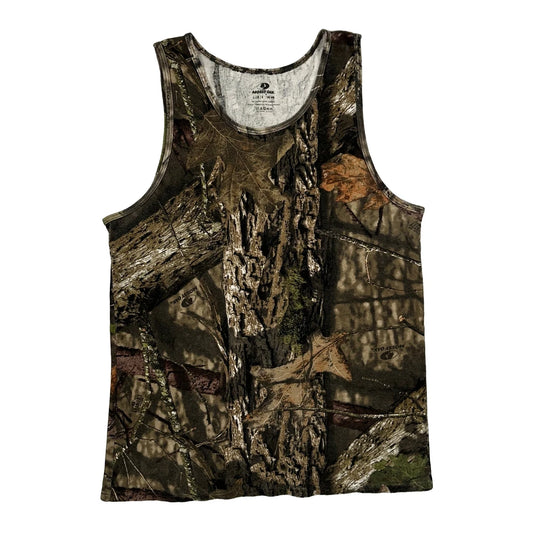 Vintage Mossy Oak Camo Vest - Large Camo Cotton