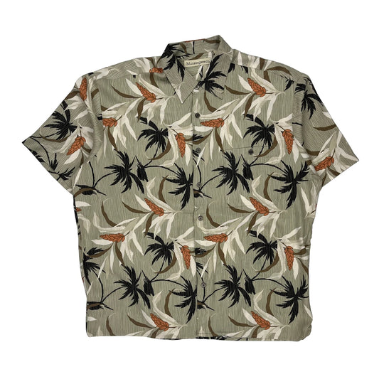 Munsingwear Floral Hawaiian Shirt - Large Multicoloured Viscose