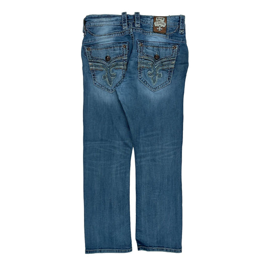 Rock Revival Jeans - 34W 30L Blue Cotton