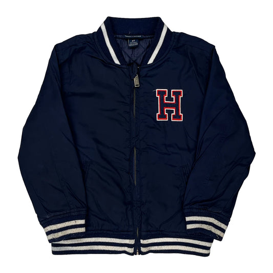 Age 4 Tommy Hilfiger Bomber Jacket - Small Navy Polyester